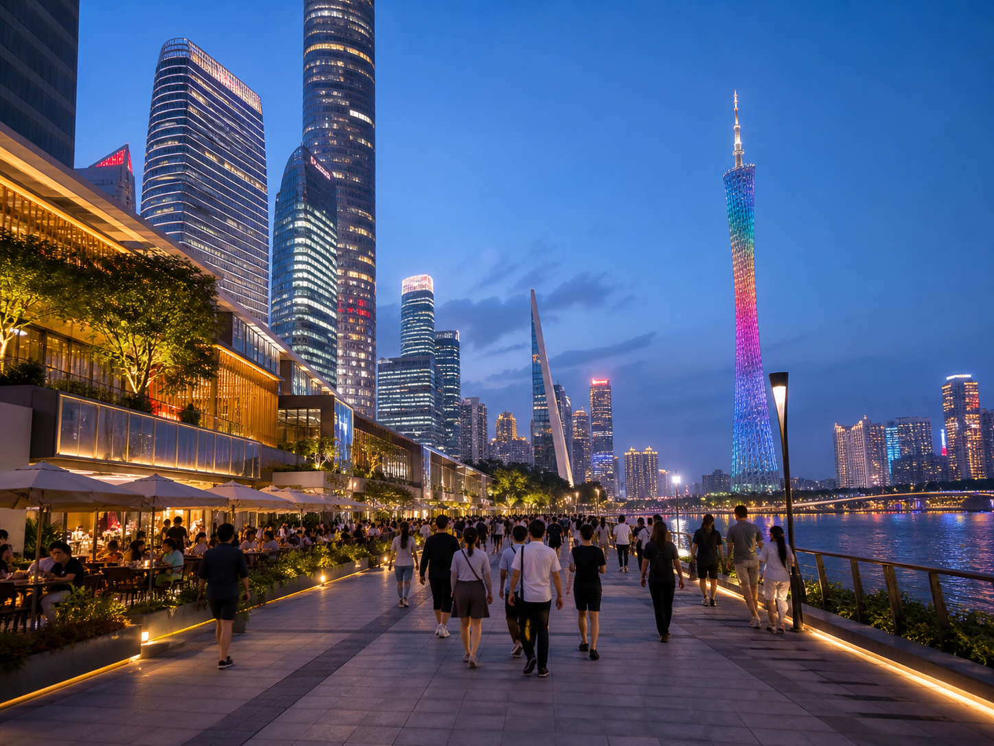 Guangzhou Shopping and Canton Tower Route